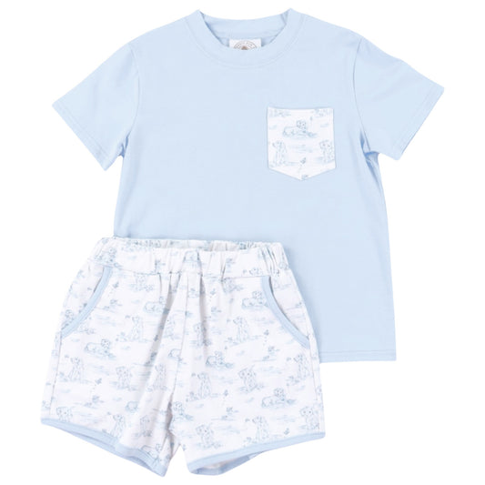 Cypress Row Snips & Snails Short Set