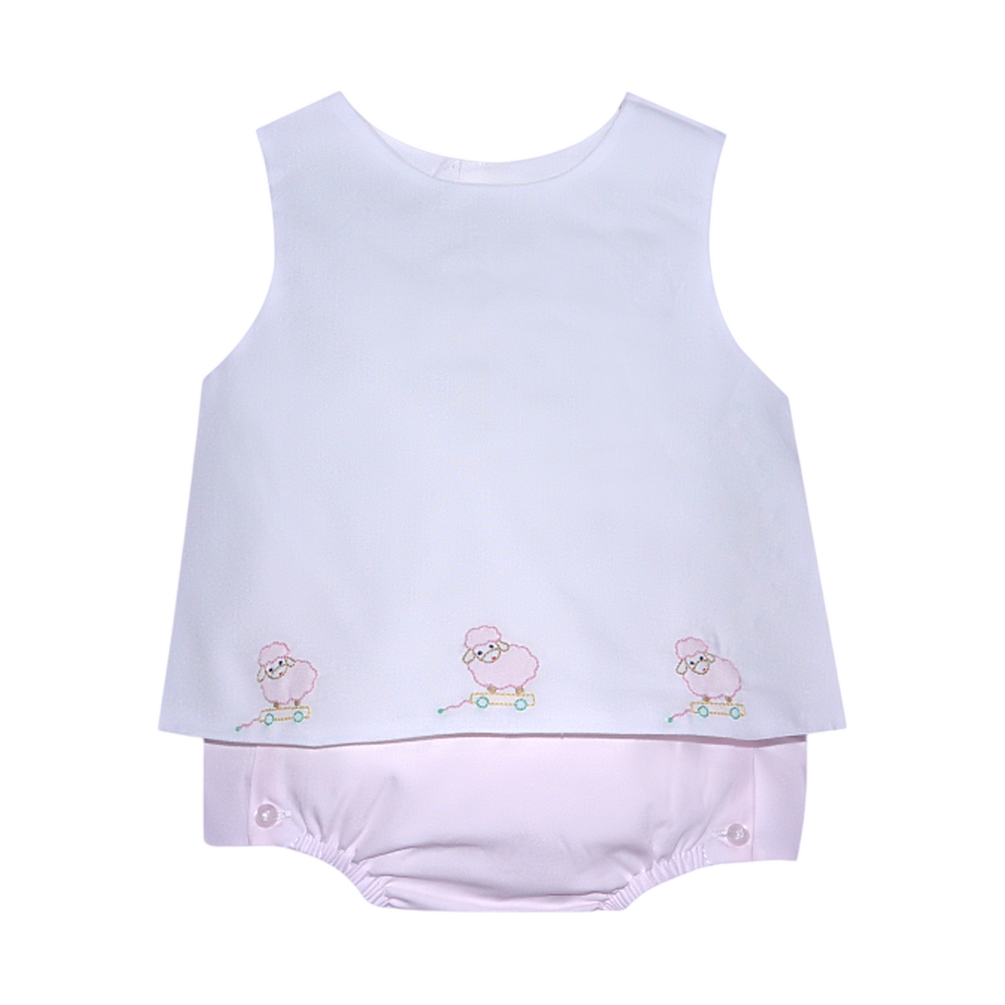 Remember Nguyen Bailey Girl Little Lamb Diaper Set