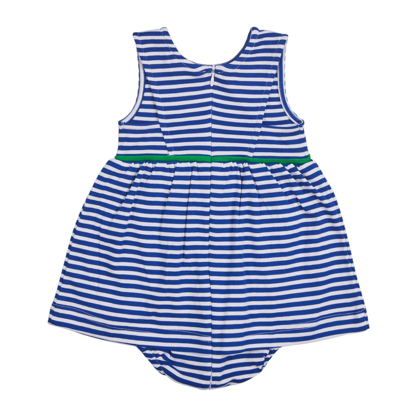 Florence Eiseman Stripe Knit Romper With Flowers