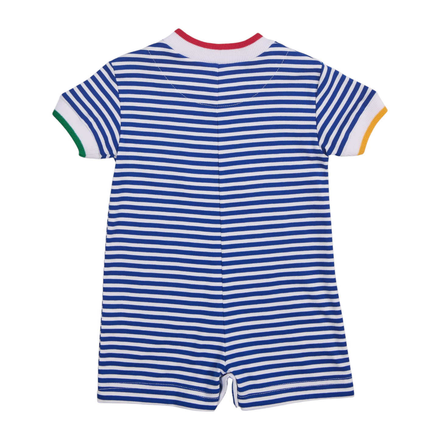 Florence Eiseman Stripe Knit Shortall With Lobster & Sand Toys