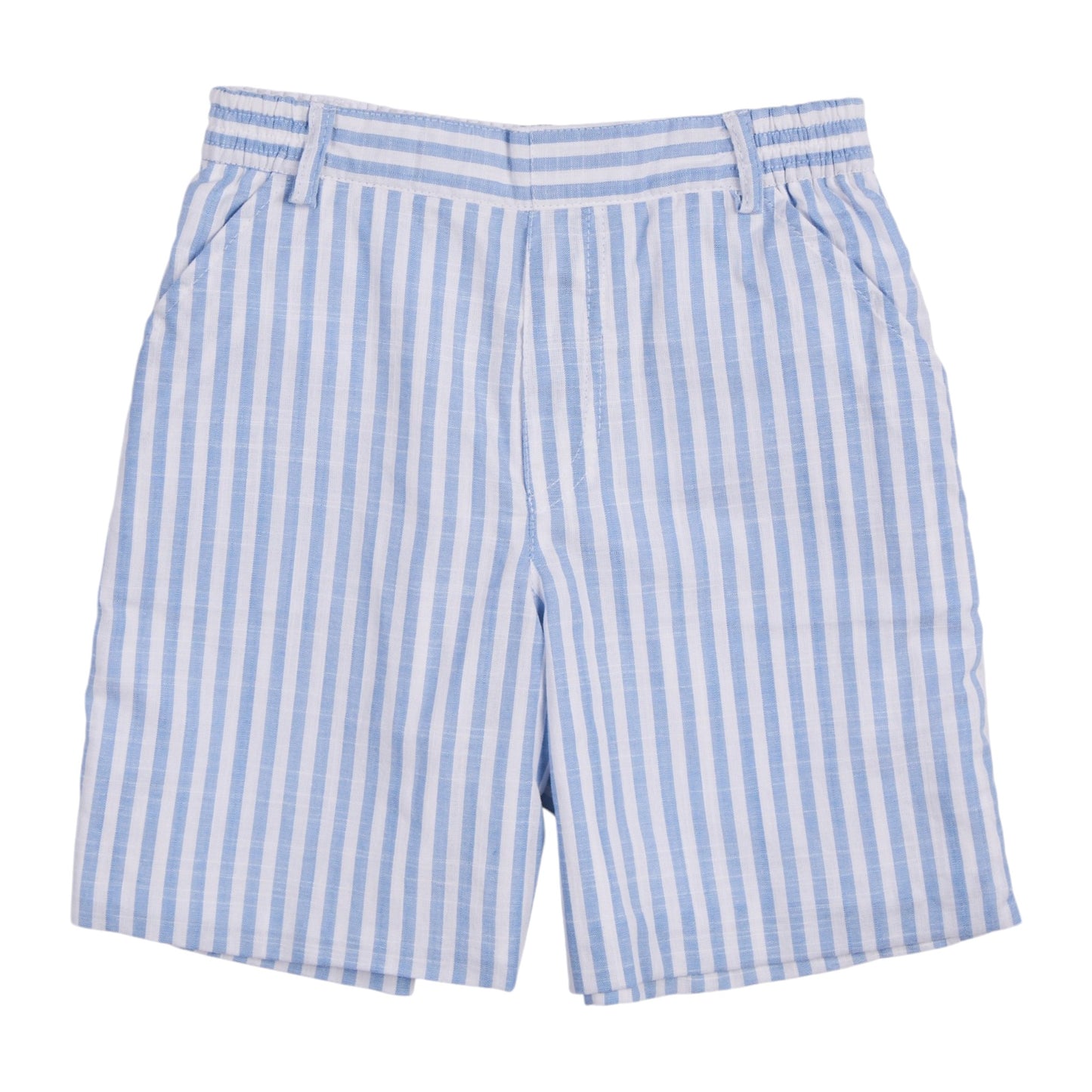 Florence Eiseman Linen-look Stripe Shorts