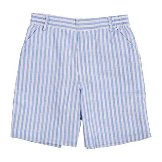 Florence Eiseman Linen-look Stripe Shorts