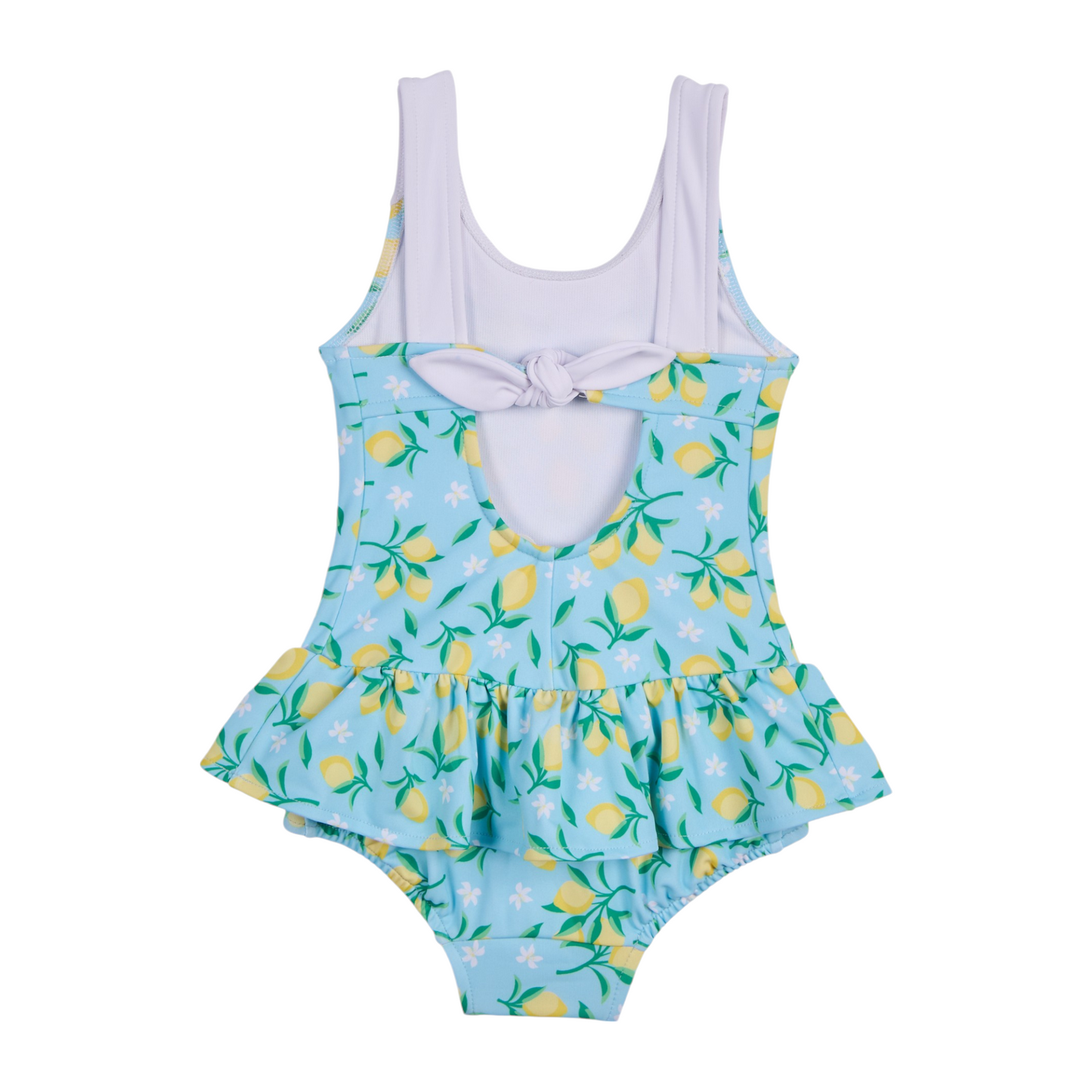 Florence Eiseman Lemon Print Skirted Swimsuit