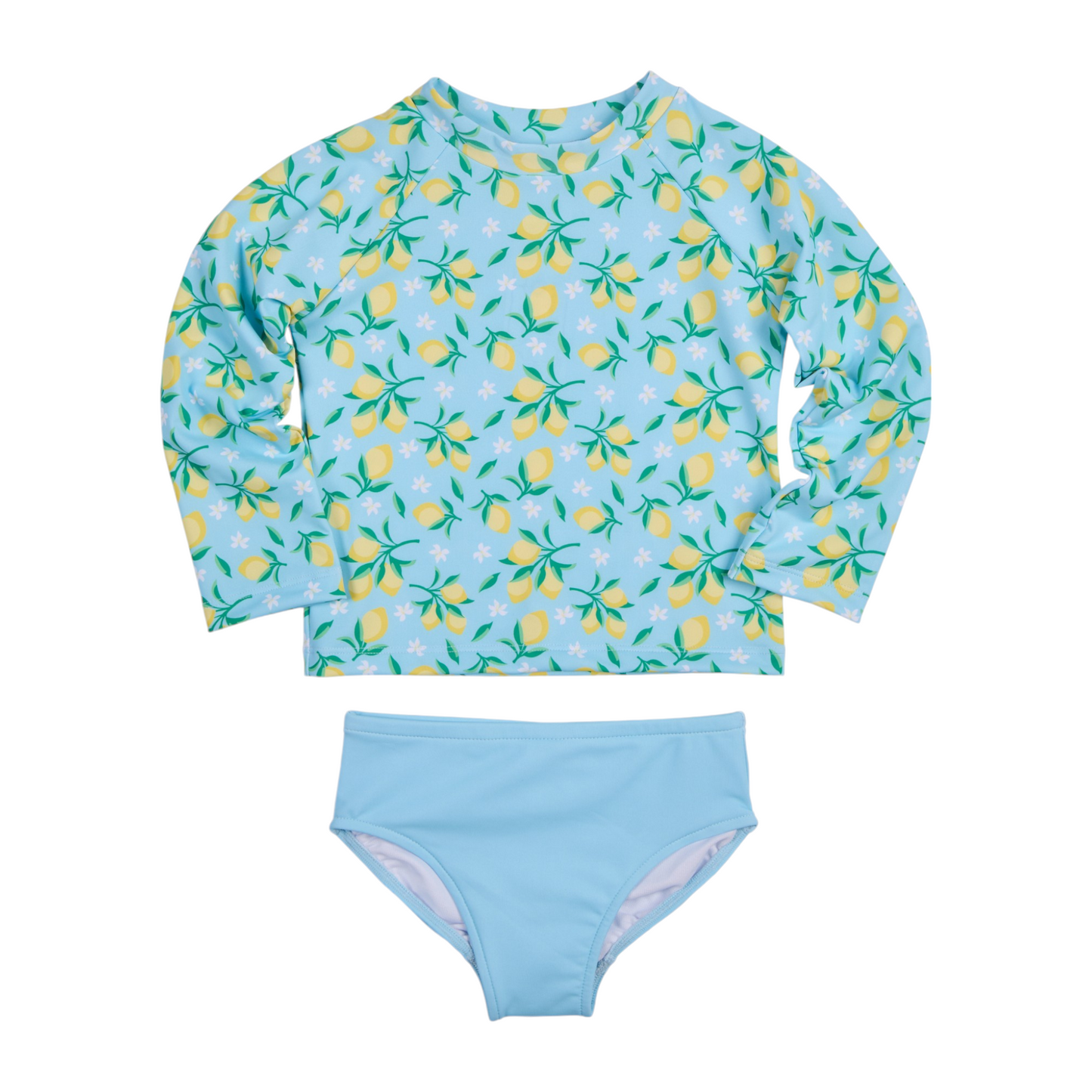 Florence Eiseman Lemon Rashguard Swimsuit Set