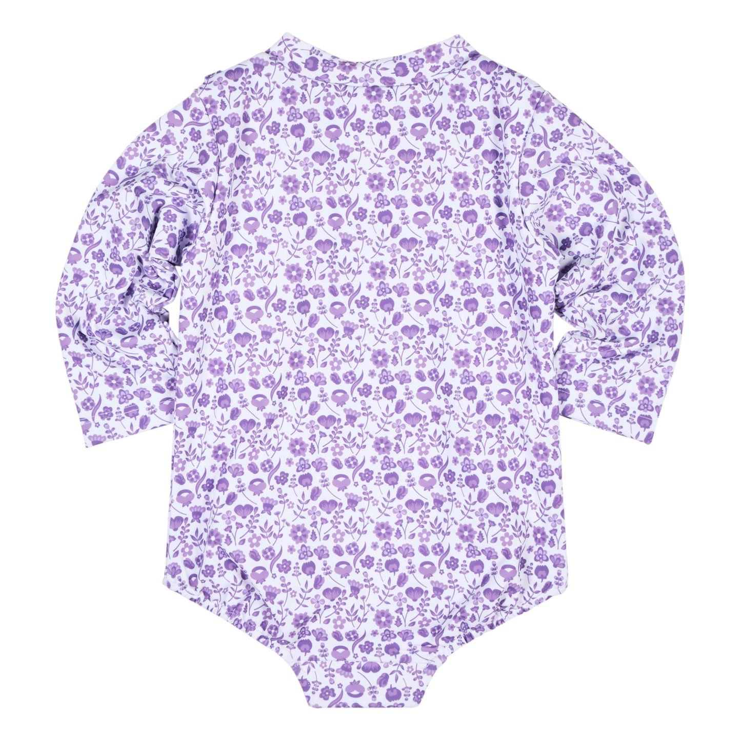 Florence Eiseman Floral Print Rash Guard Swimsuit