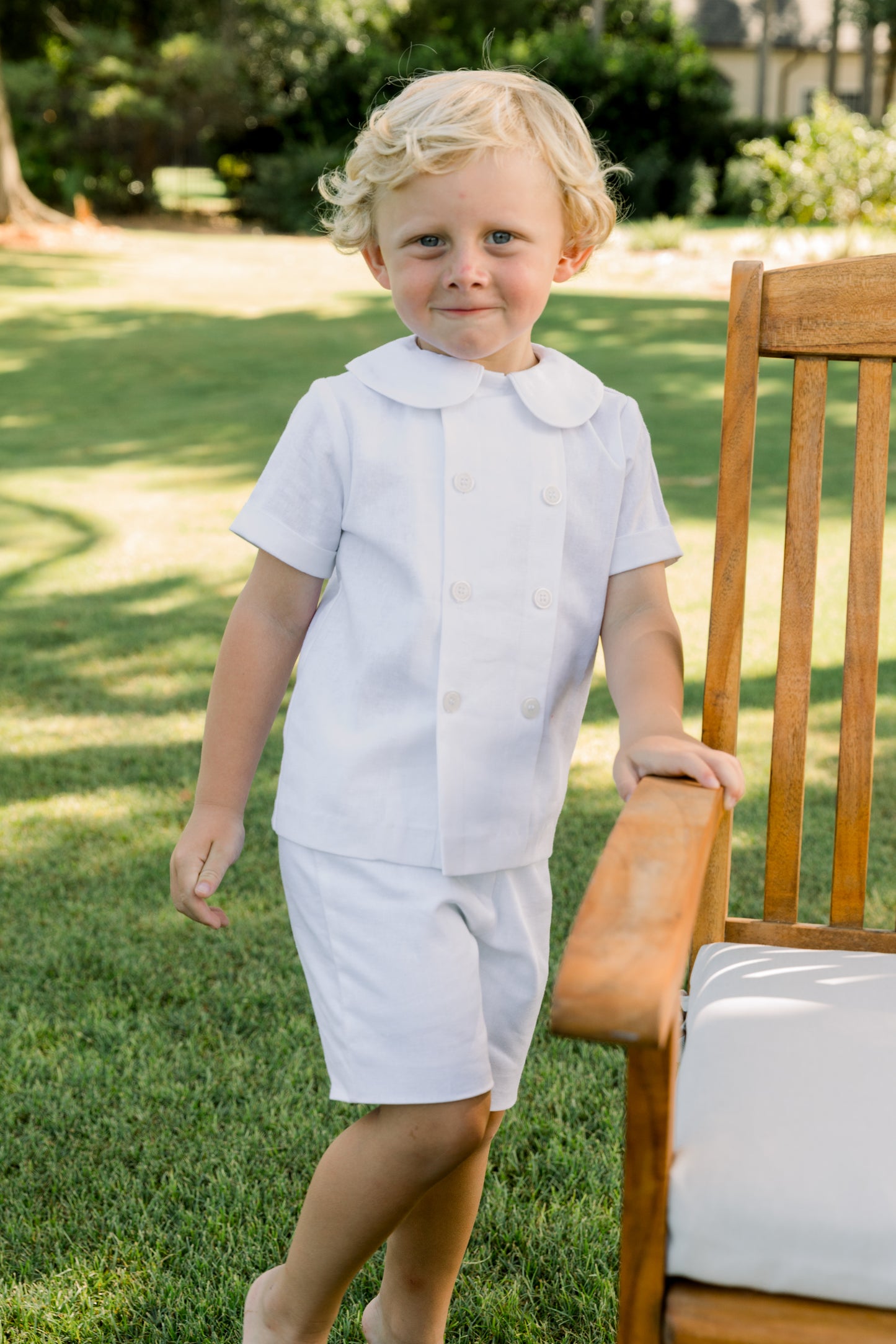 Bailey Boys Whisper Linen Dressy Short Set
