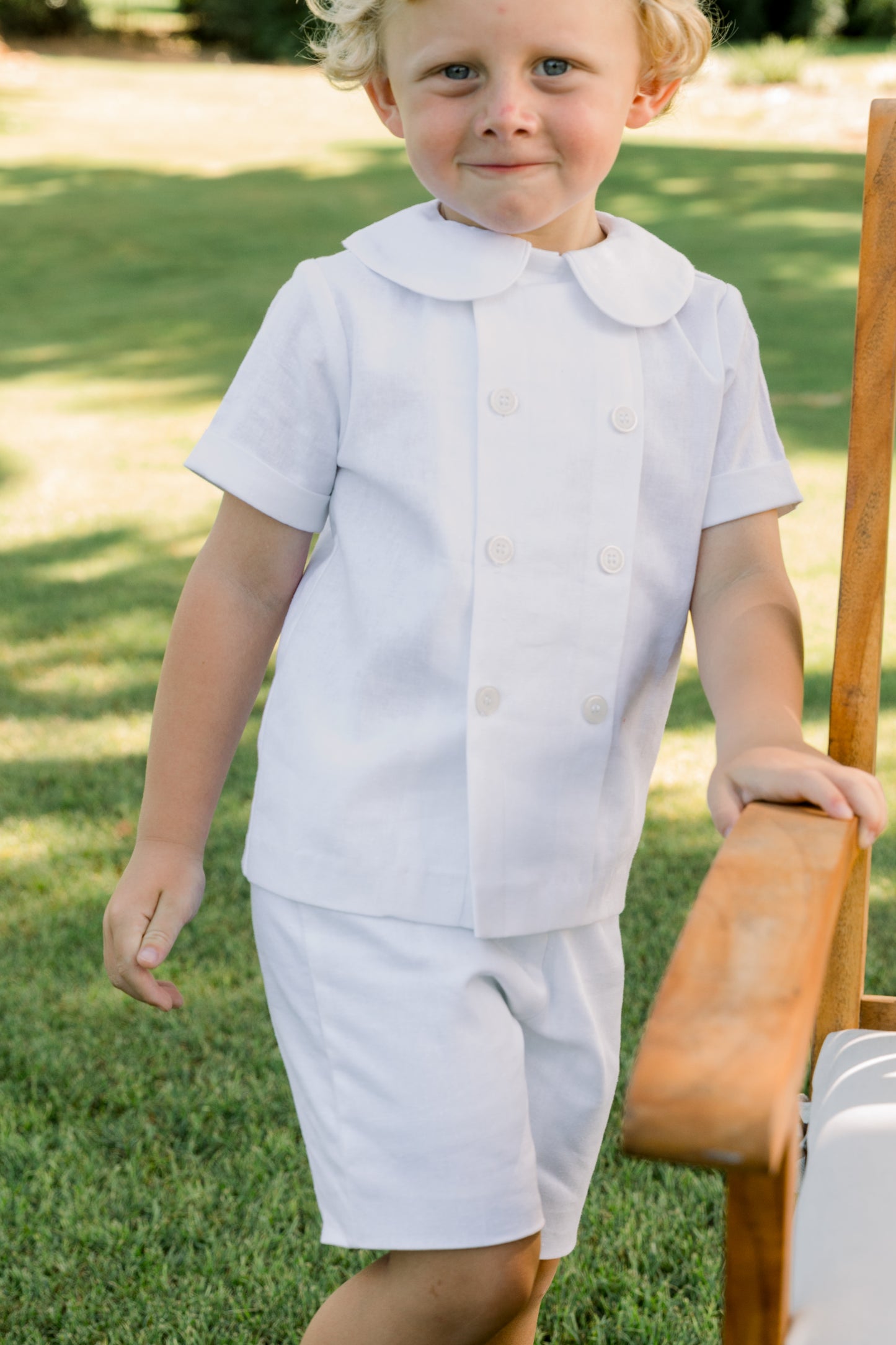 Bailey Boys Whisper Linen Dressy Short Set