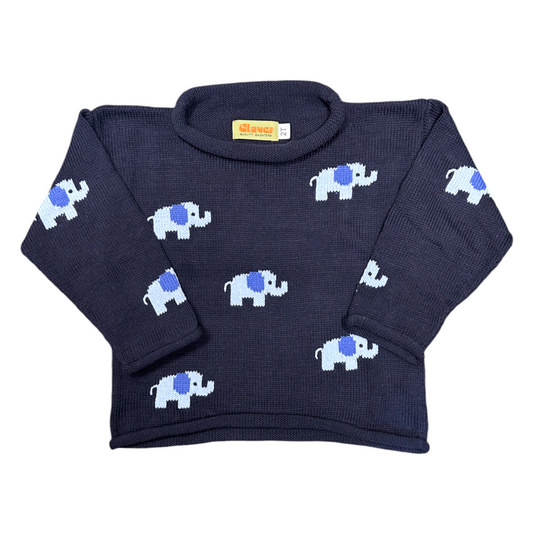 Luigi Scattered Elephant Sweater