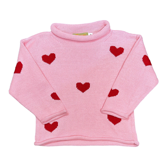 Luigi Hearts Roll Neck Sweater