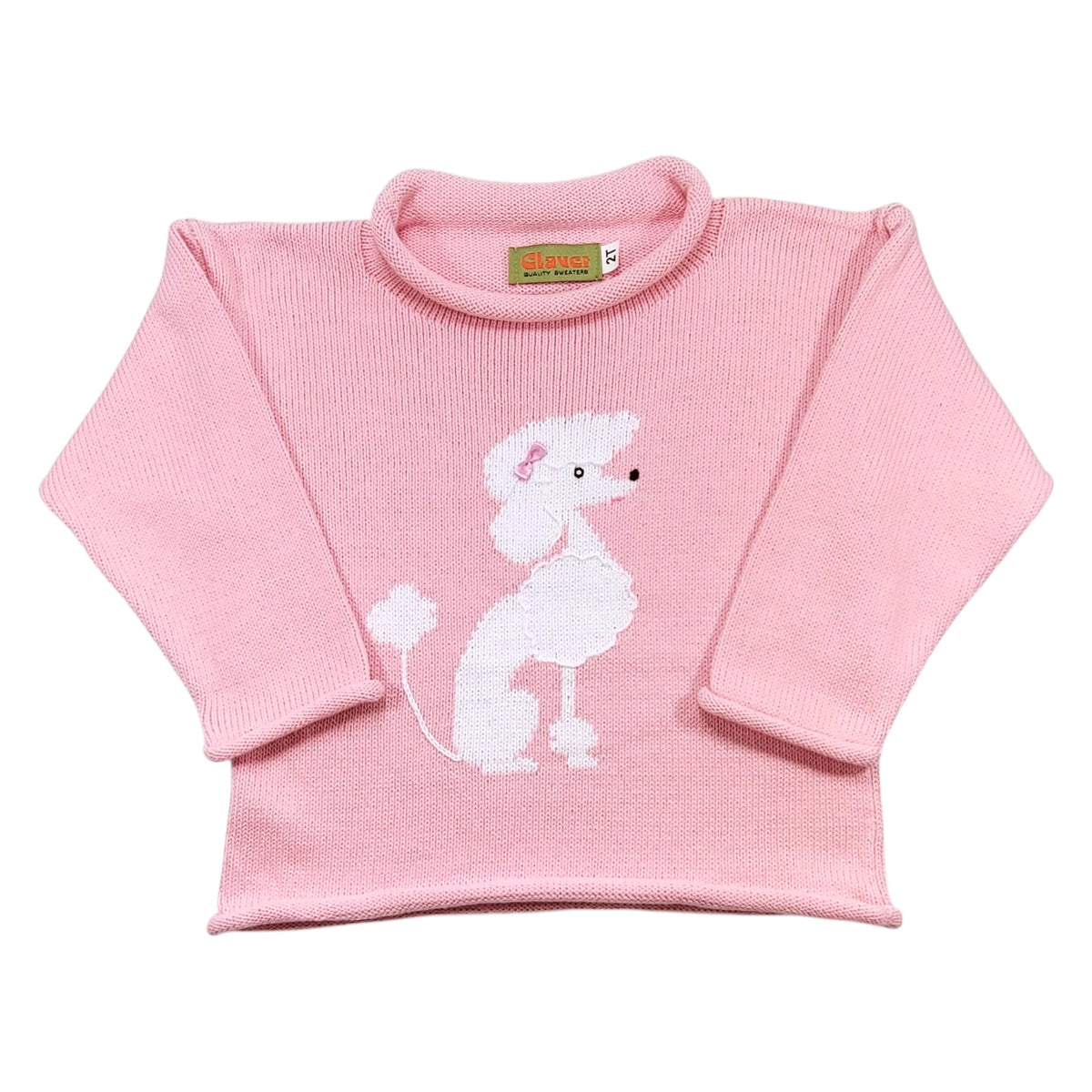 Luigi Sitting Poodle Roll Neck Sweater