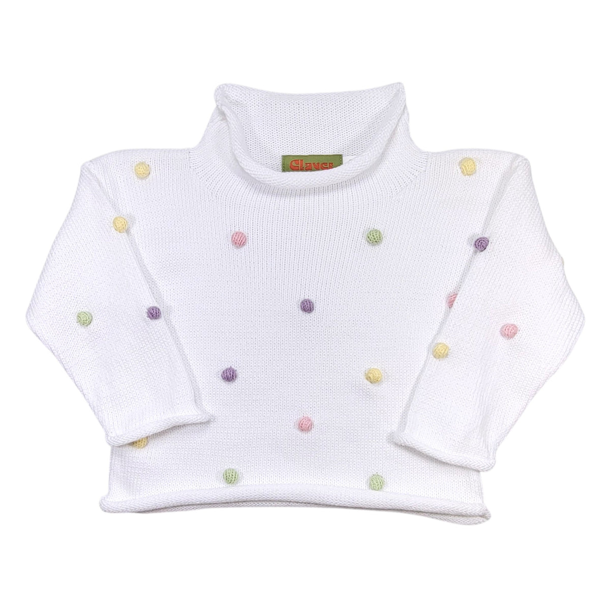 Luigi Pom Poms Roll Neck Sweater