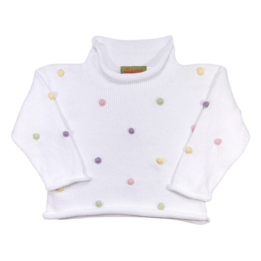 Luigi Pom Poms Roll Neck Sweater