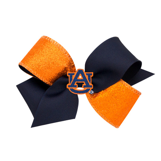 Wee Ones Auburn Medium Two-Tone Glitter Bow