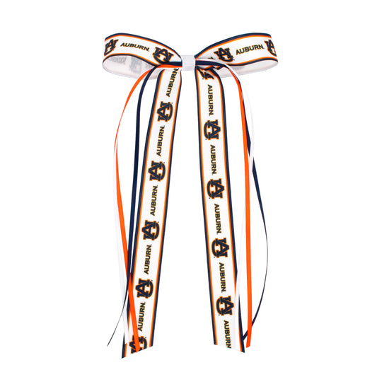 Wee Ones Collegiate Logo Ribbon Boot Bows with Streamers