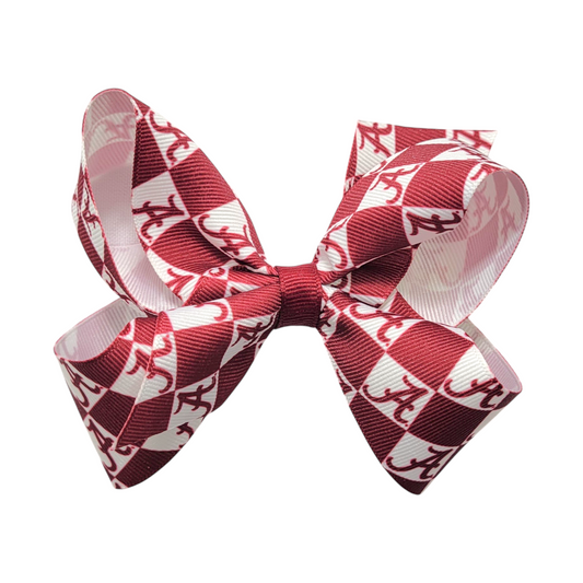 Wee Ones Medium Collegiate Checkered Grosgrain