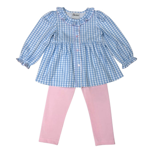 Delaney Checked Knit Legging Set