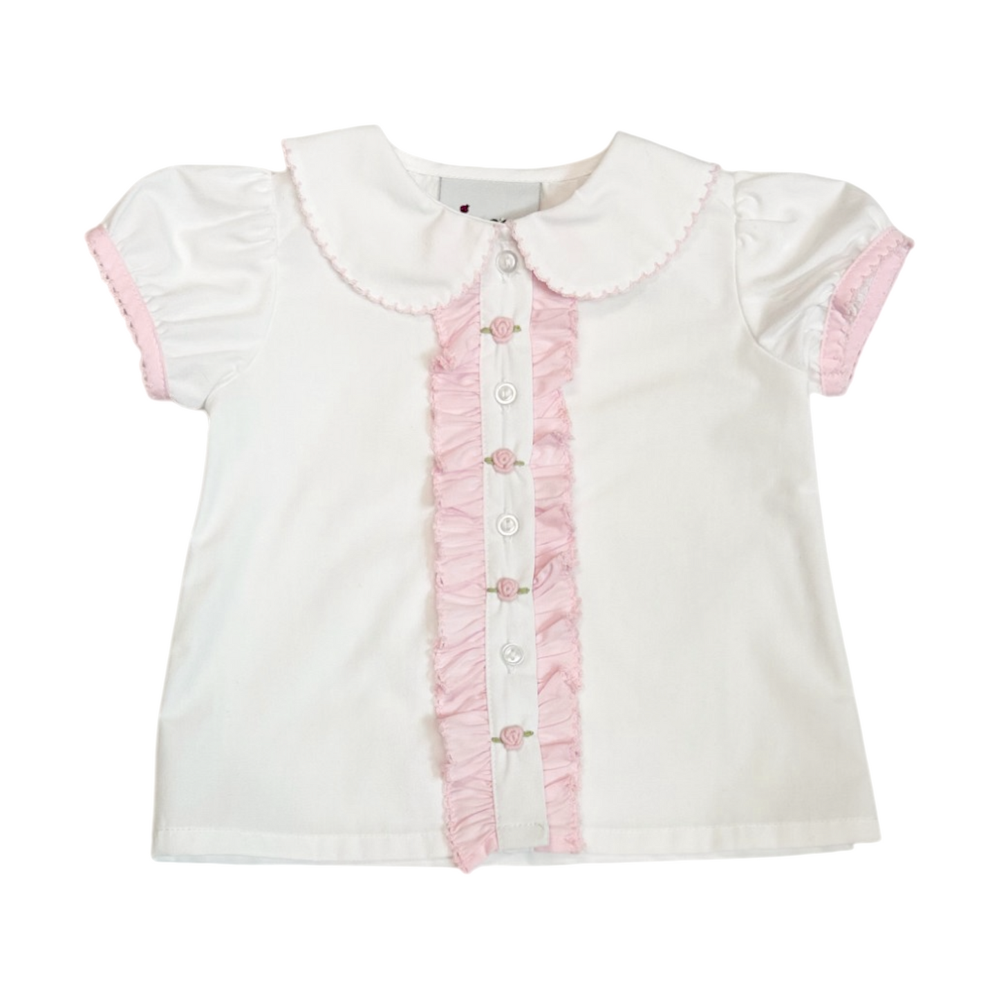 Delaney Front Ruffle Rossette Diaper Set