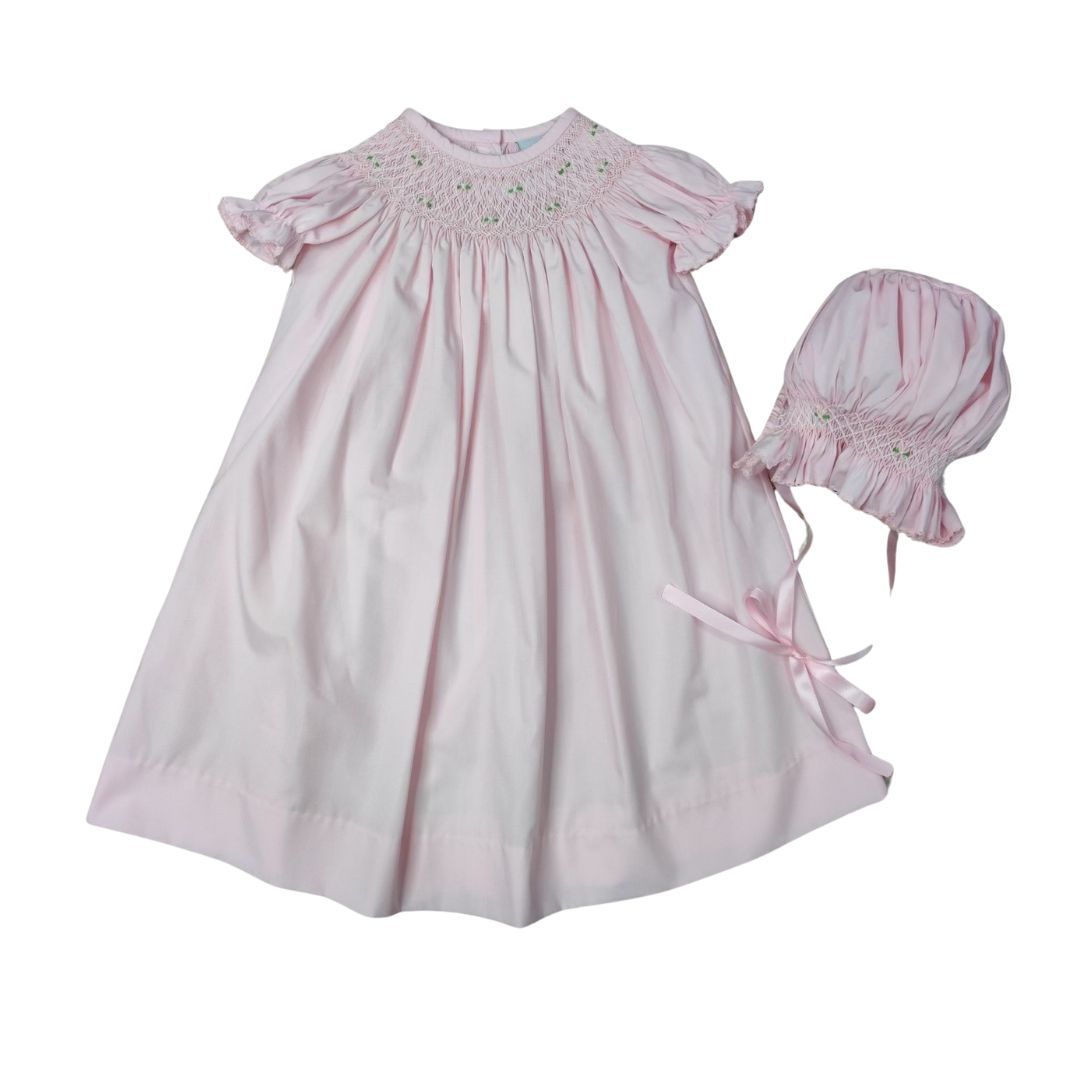 Delaney Smocked Rossette Daygown Set