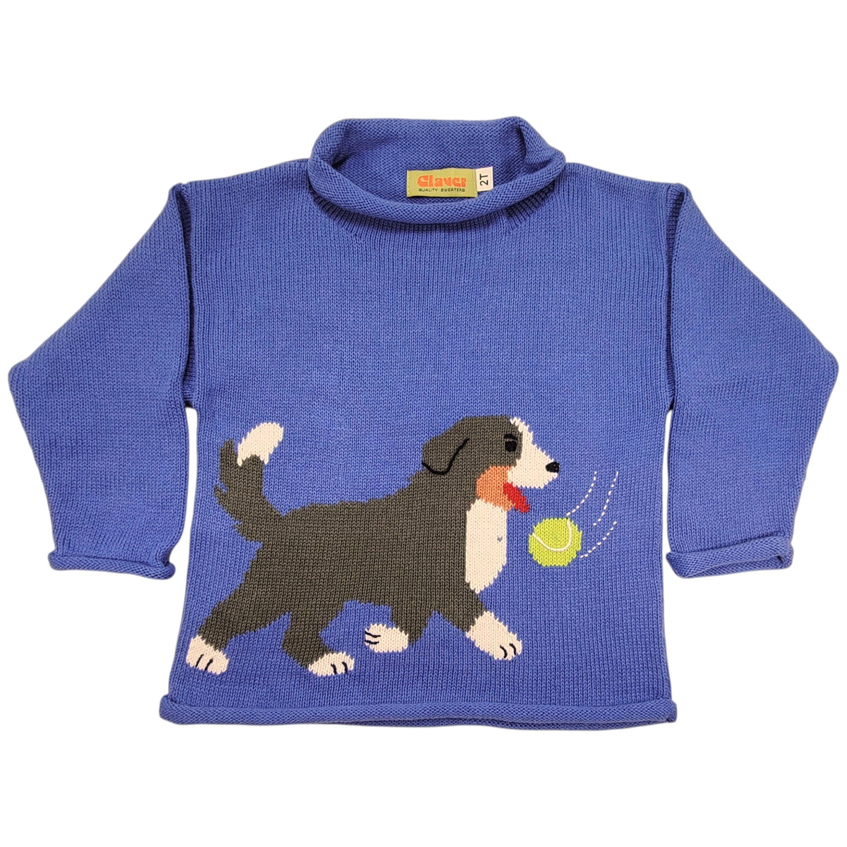 Luigi Dog With Tennis Ball Roll Neck Sweater