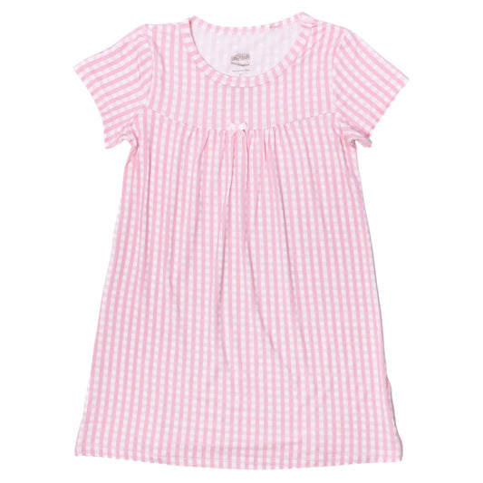 The Uptown Baby Gingham Bamboo Lounge Dress