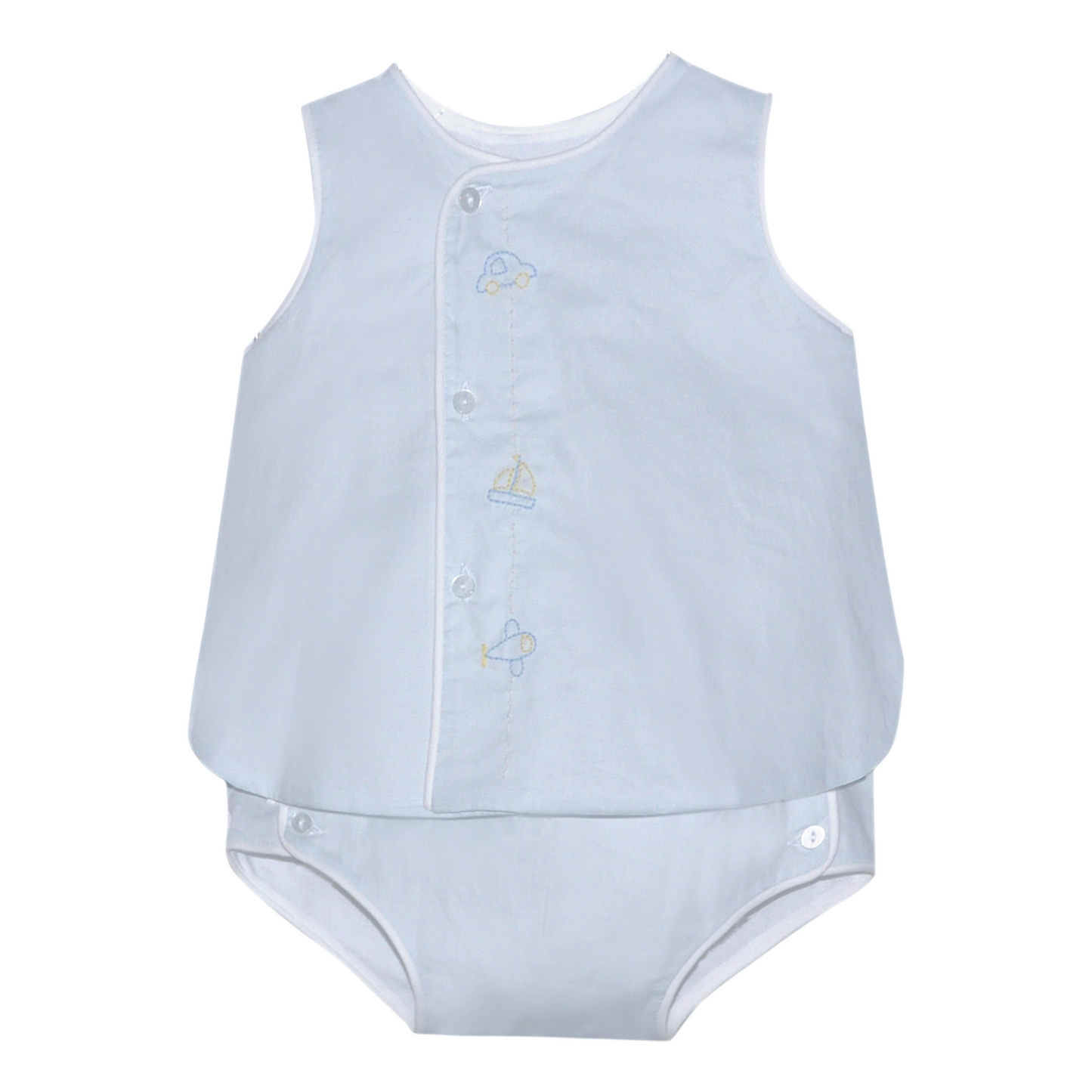 Baby Sen Blanche Transportation Diaper Set
