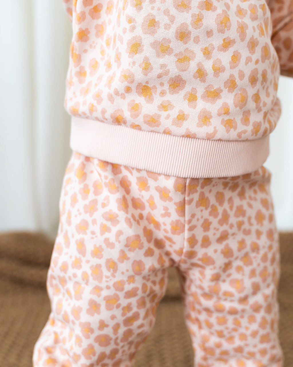 Viverano Organics Leopard Baby Sweatshirt & Jogger Set