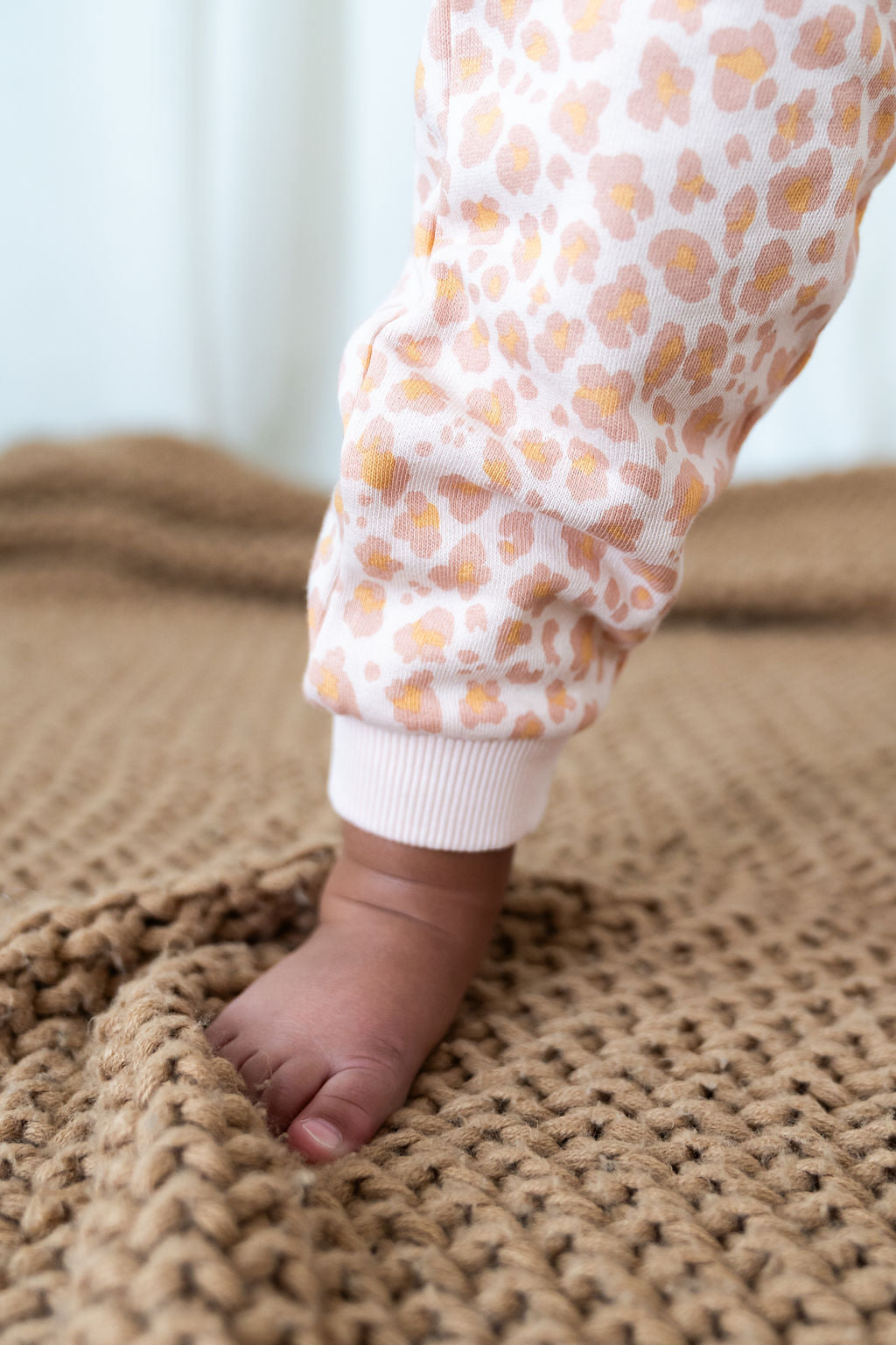 Viverano Organics Leopard Baby Sweatshirt & Jogger Set