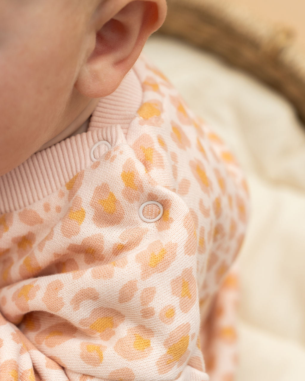 Viverano Organics Leopard Baby Sweatshirt & Jogger Set