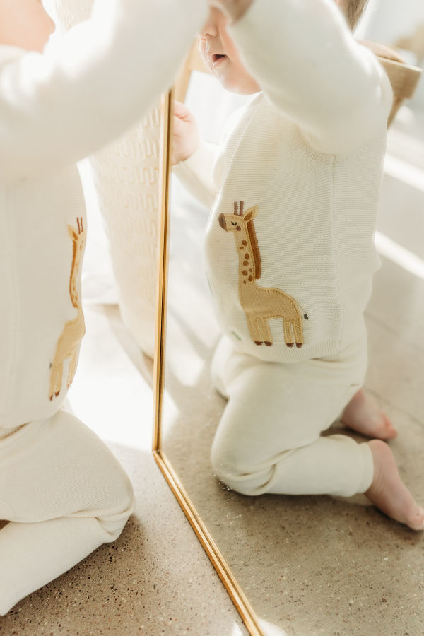 Viverano Organics Safari Applique Knit Sweater