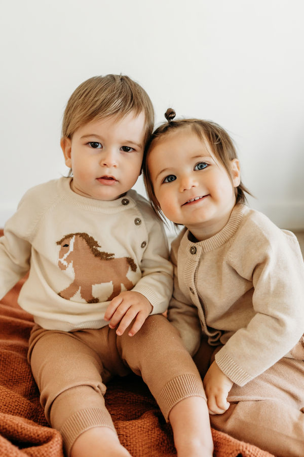 Viverano Organics Horse Jacquard Knit Sweater