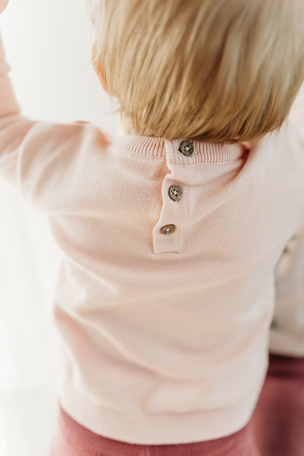 Viverano Organics Farm Windmill Applique Knit Sweater