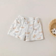 Load image into Gallery viewer, Nola Tawk Just Plane Awesome Organic Muslin Shorts