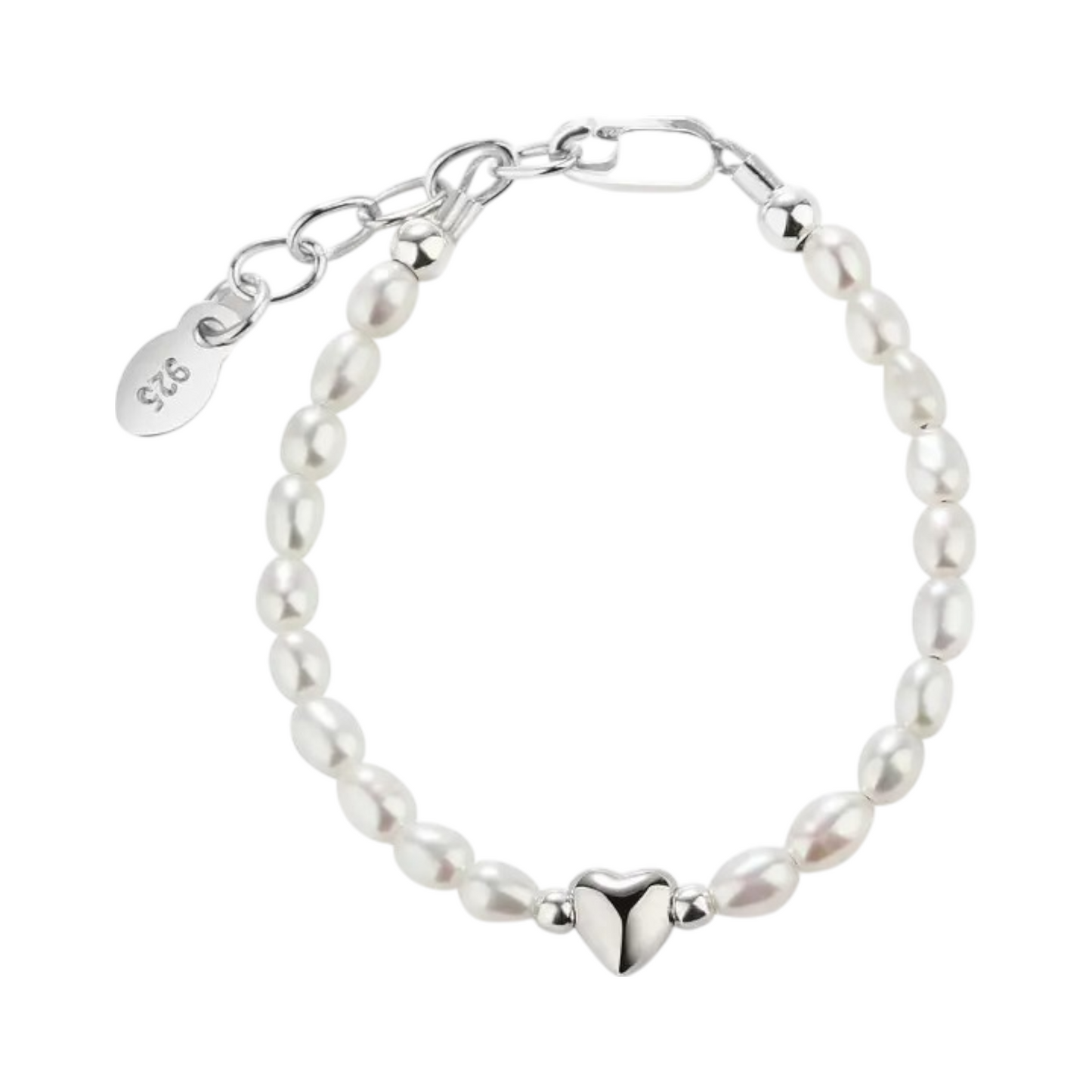 Cherished Moments Destiny Rice Pearl and Heart Bracelet