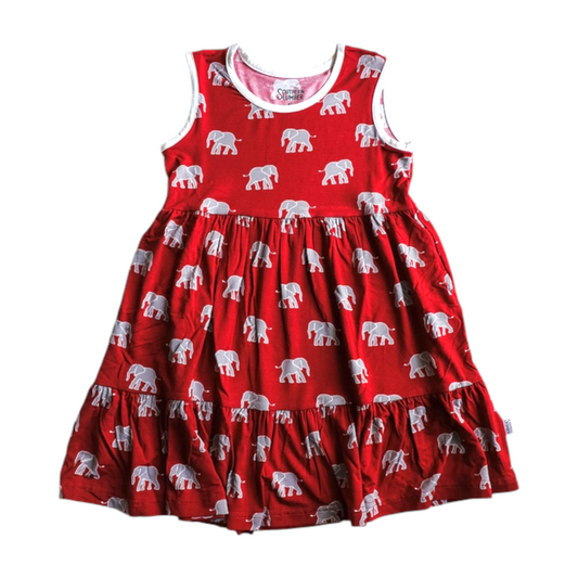 Southern Slumber Elephant Twirl Dress