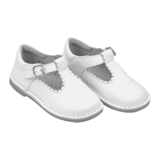 L'Amour Selina Scalloped T-Strap Mary Jane