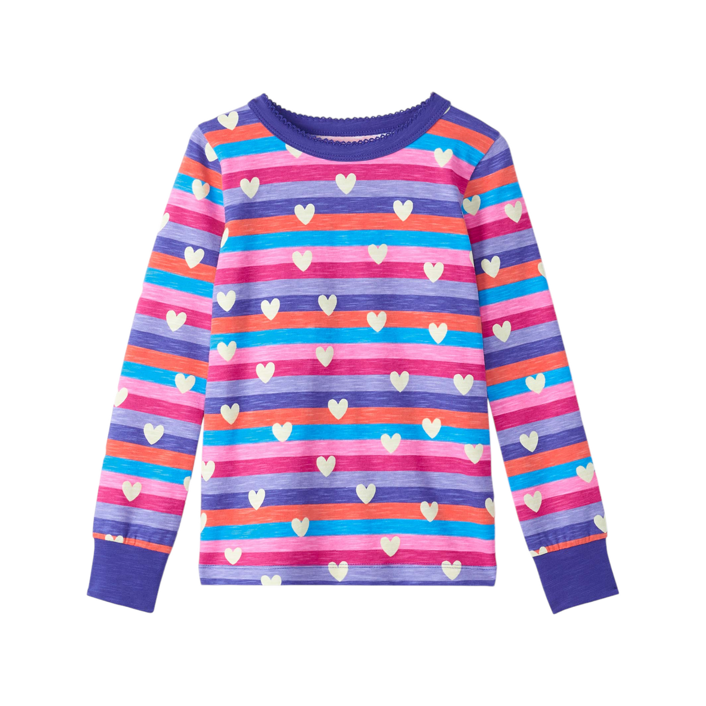 Hatley Stripes & Hearts Lounge Wear Set