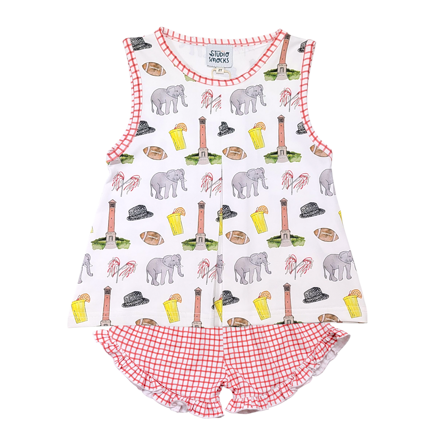 Studio Smocks Elephant Icon Short Set