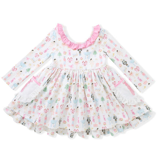 Swoon Baby Embroidered Nutcracker Ballet Pocket Dress