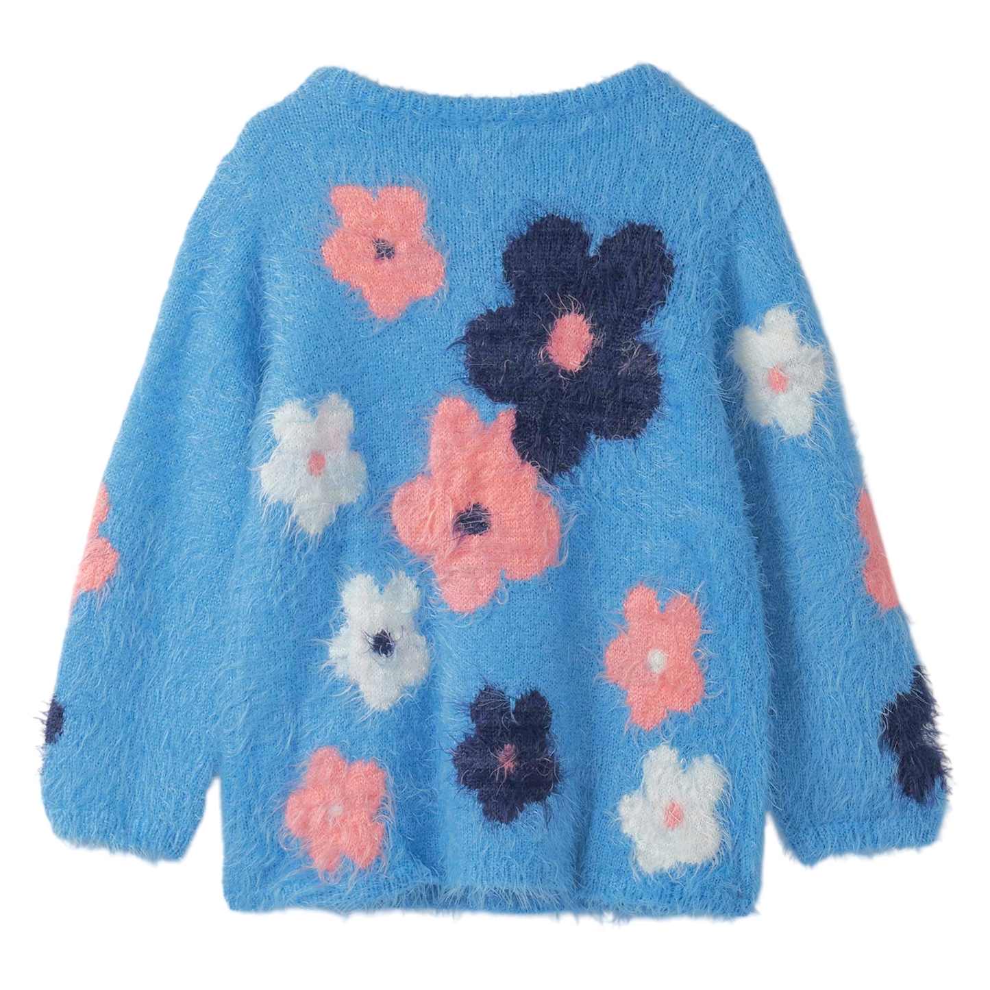 Hatley Floral Cluster Furry Sweater