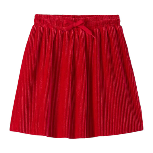Hatley Chex Pleated Velour Skirt