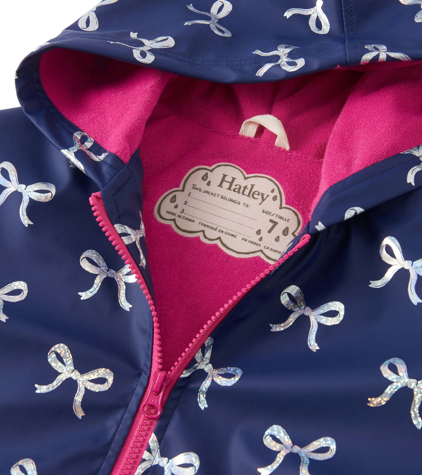 Hatley Silver Ribbon Zip-Up Rain Jacket