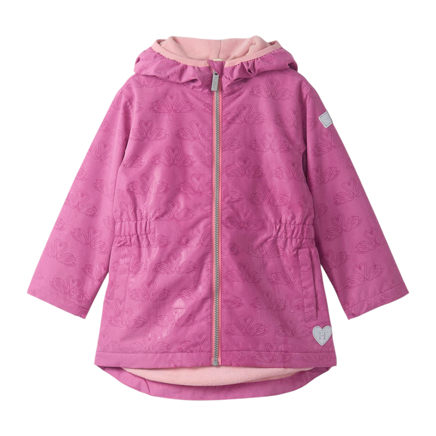 Hatley Heart Swans Color-Reveal Field Jacket
