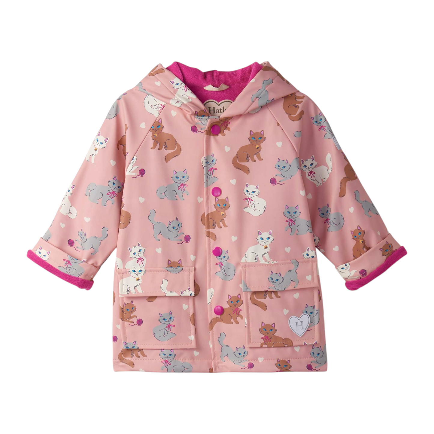 Hatley Little Kitties Snap Raincoat