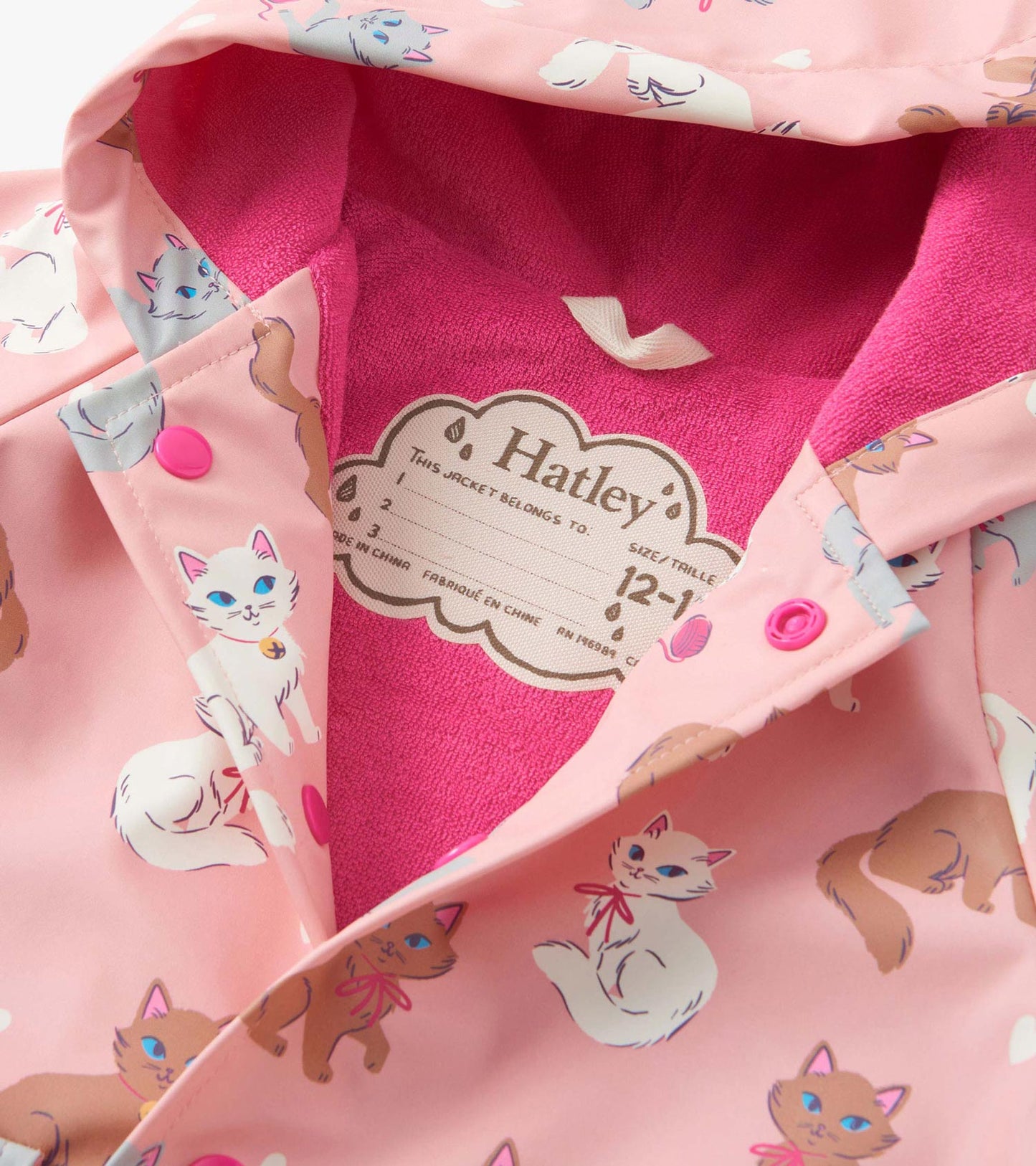 Hatley Little Kitties Snap Raincoat