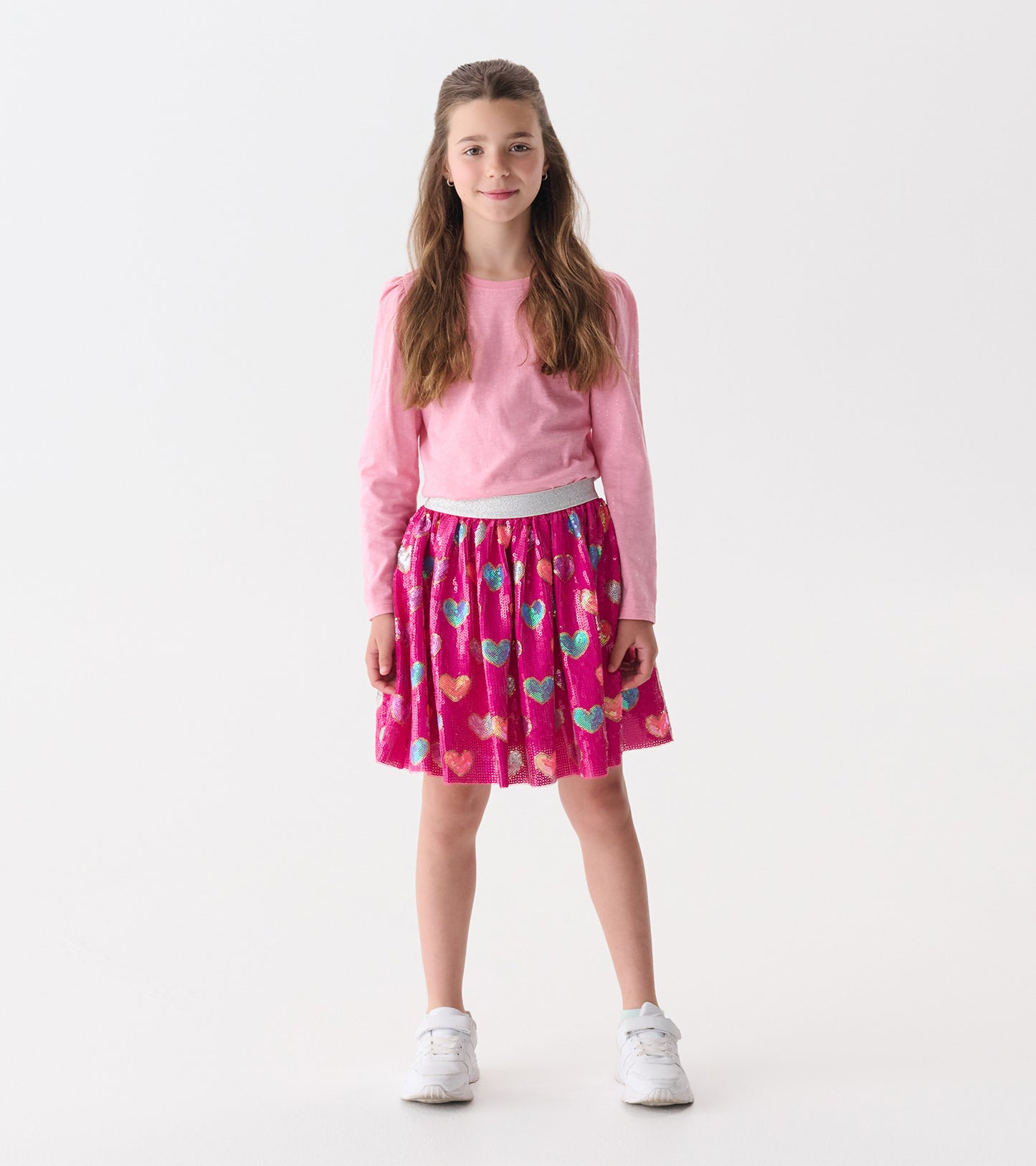 Hatley Busted Hearts Sequin Skirt