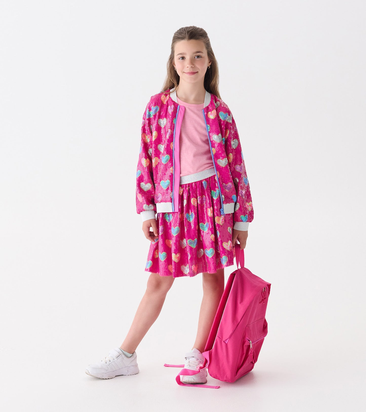 Hatley Busted Hearts Sequin Skirt