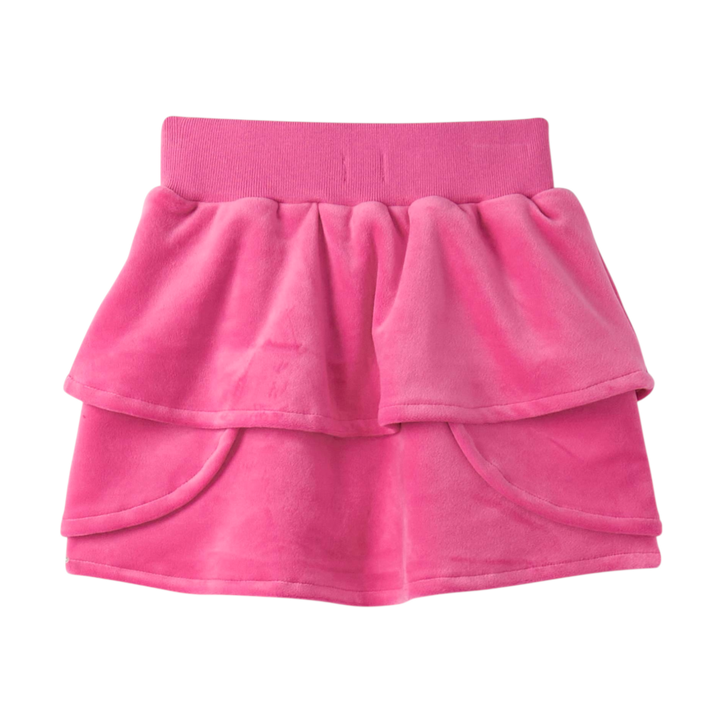 Hatley Raspberry Rose Velour Skirt