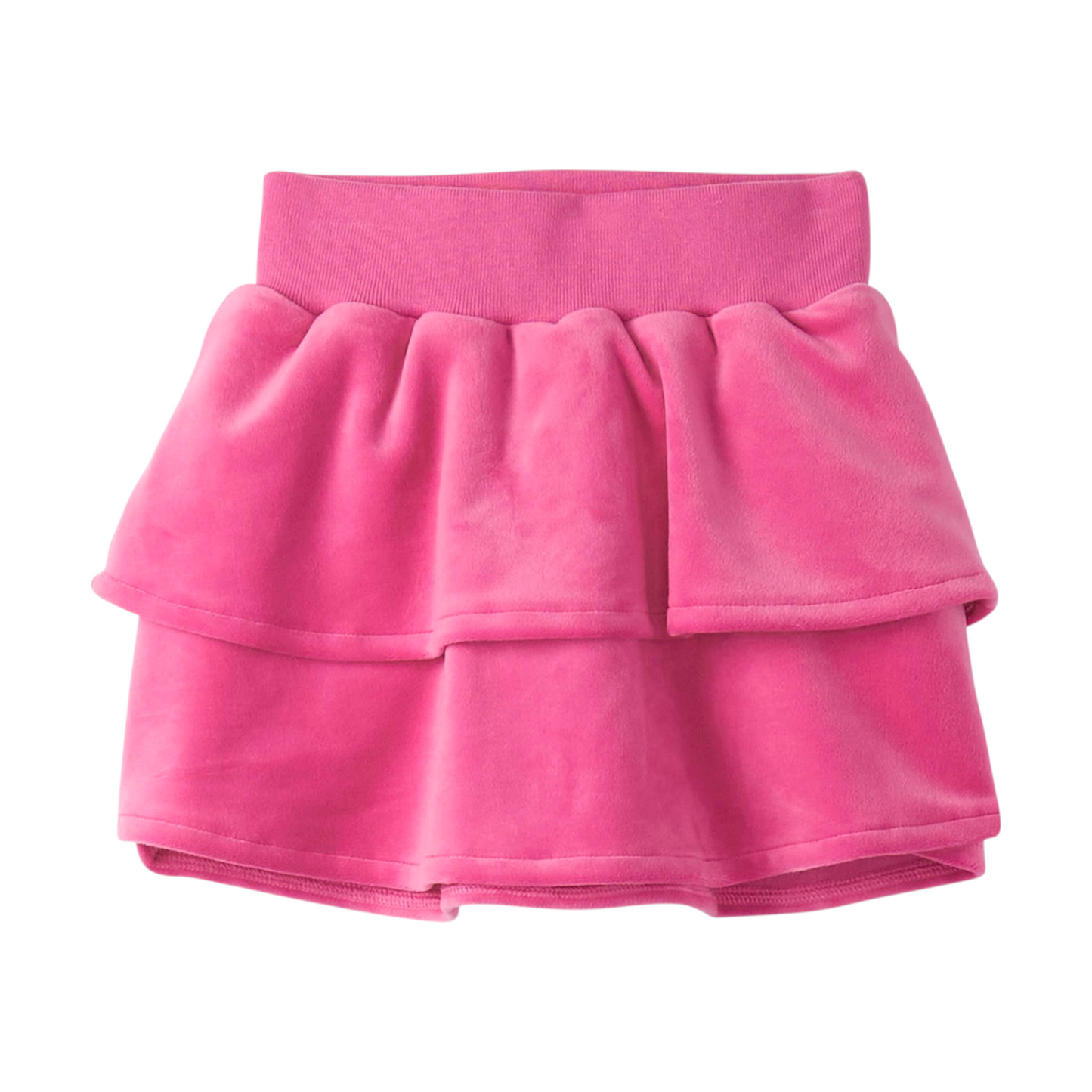 Hatley Raspberry Rose Velour Skirt