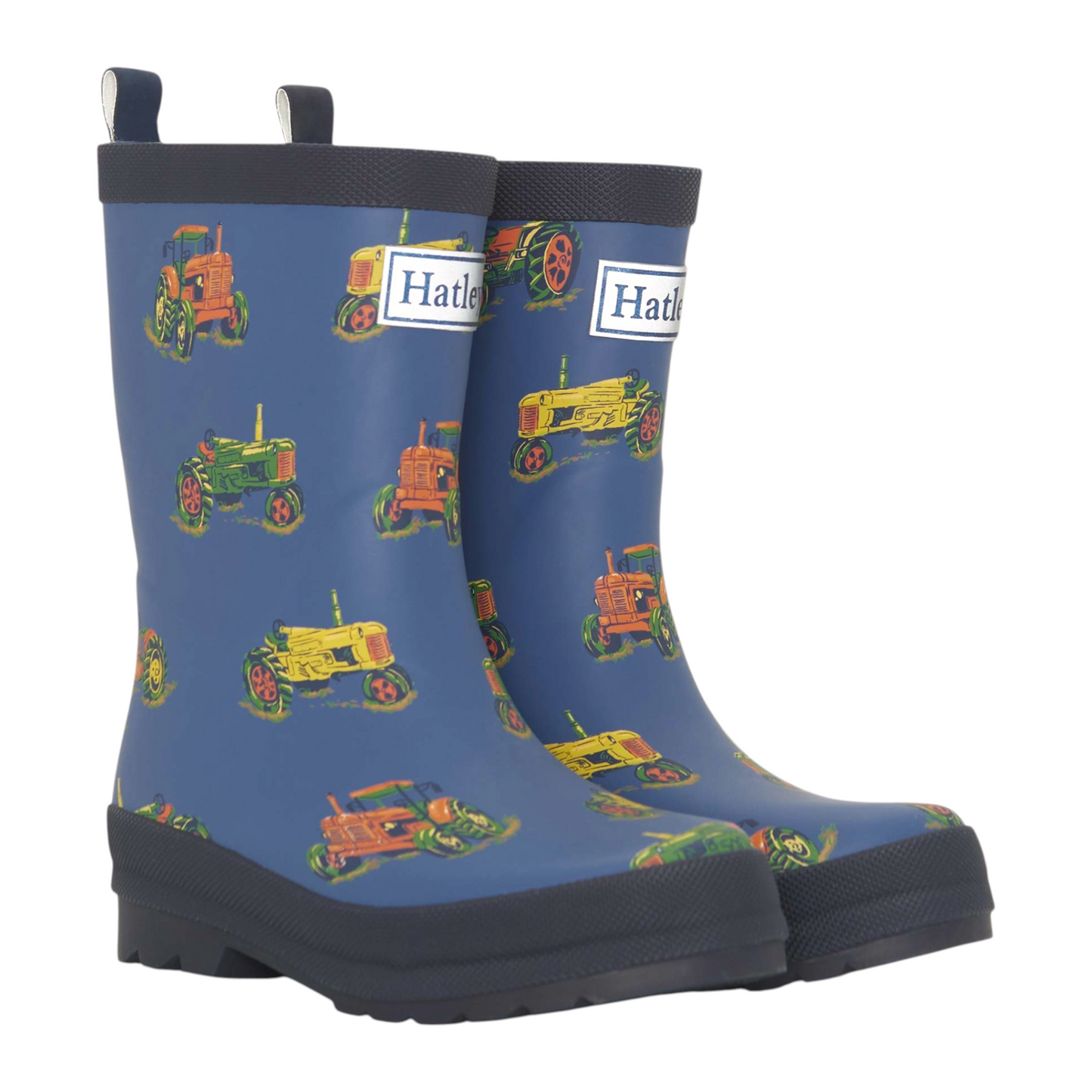 Hatley Landscape Tractors Matte Rain Boots