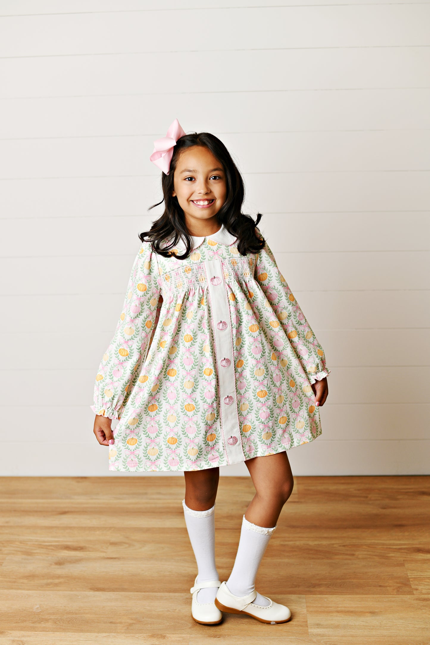 Swoon Baby Pumpkins & Bows Dress
